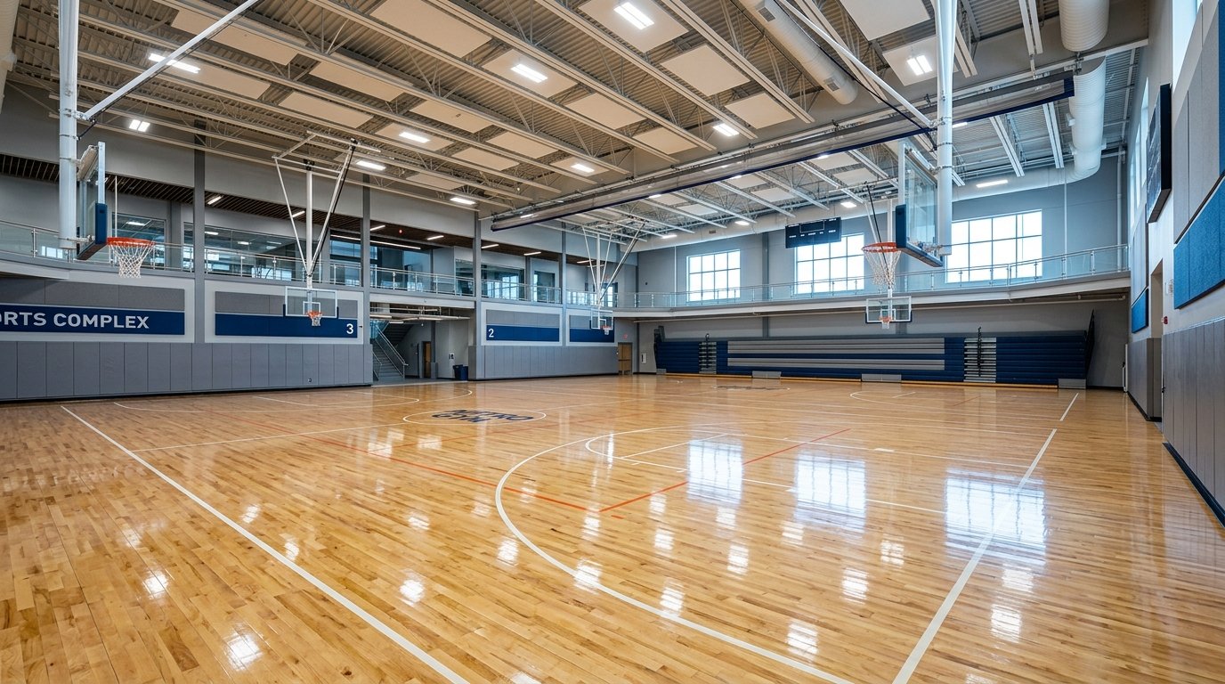 Indoor Sports Arena and Hall Polyurethane Flooring UAE