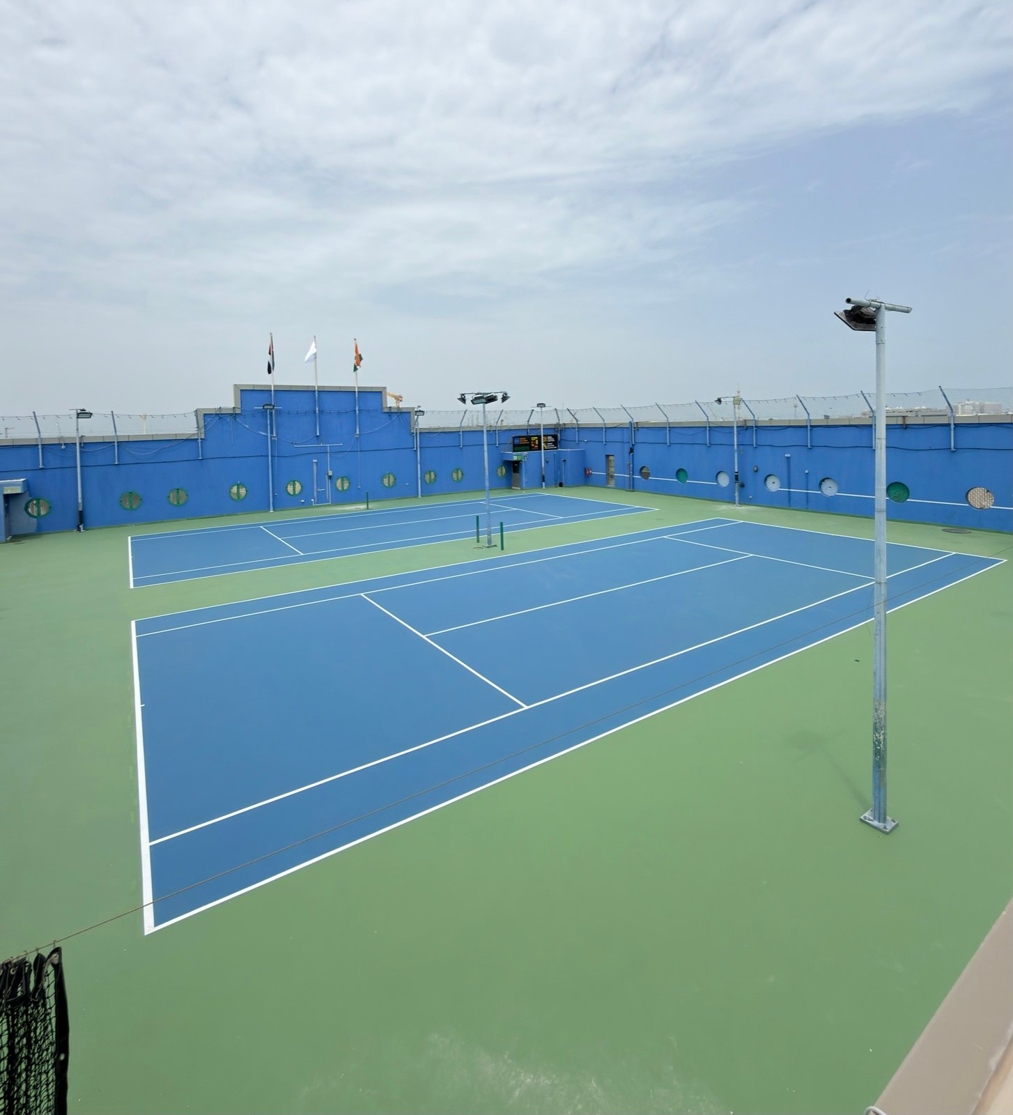 Tennis Court Refurbishment ISC Dubai