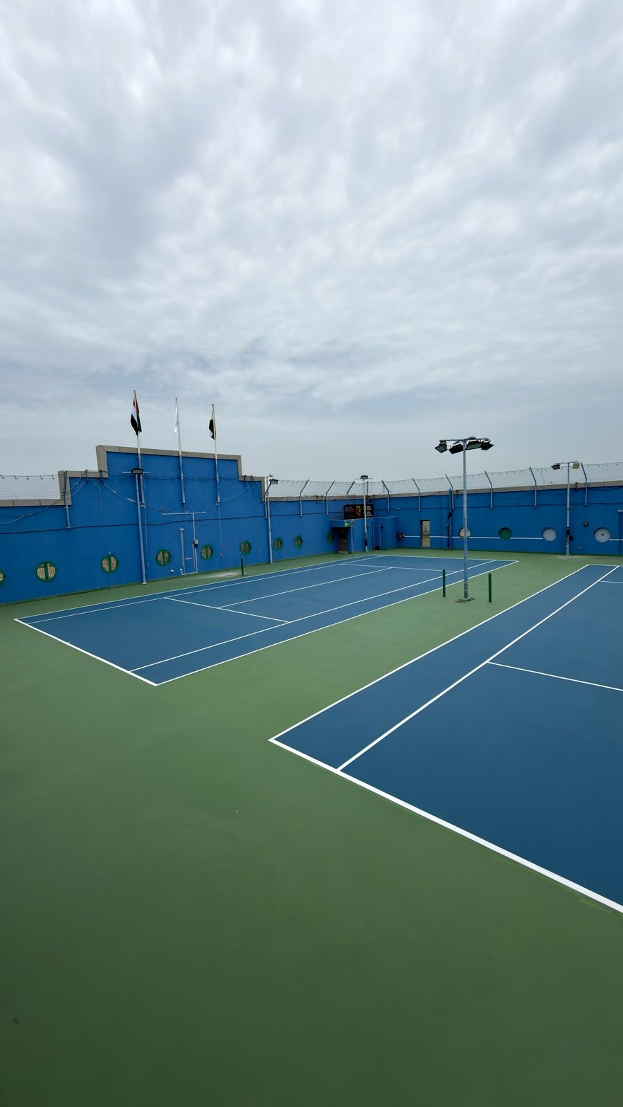 Tennis Court Refurbishment ISC Dubai - View 3