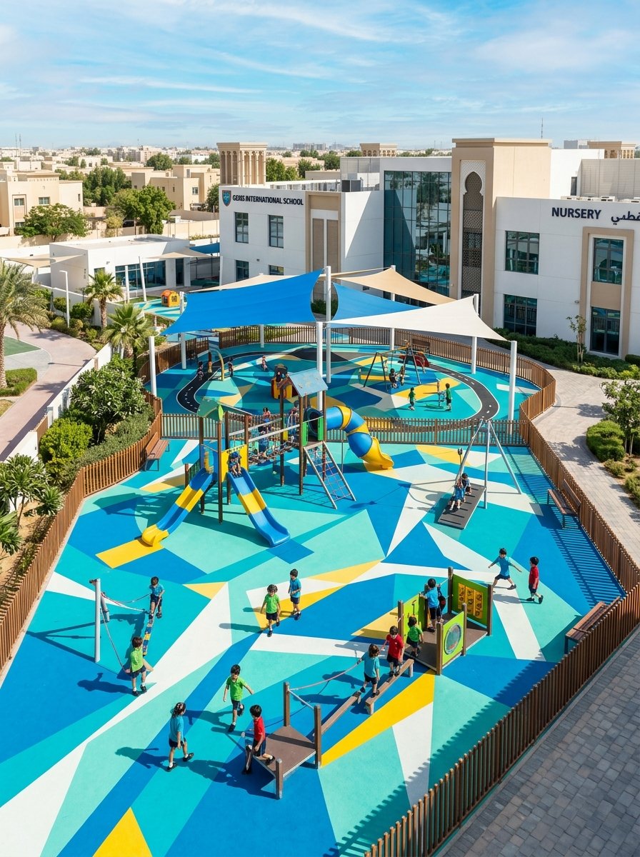 School and Nursery EPDM Rubber Flooring UAE